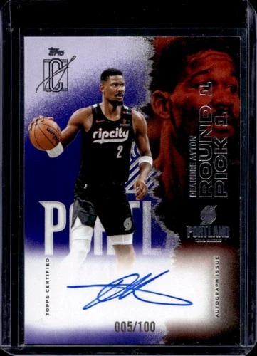 2025 Topps Signature Deandre Ayton Purple (RAW)