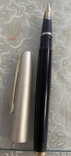 Pilot Fountain Pen With Stainless Fine Nib- 5 long x .25 wide Metal Plastic