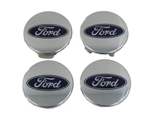 SET OF 4 New OEM 2015-2025 Ford 2.5" Wheel Center Cover Cap Chrome FL3Z-1130-K