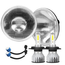 Ihnzcb H4/9003 Led Headlight Bulbs 7 Inch H6024 Glass Round Led Headlight