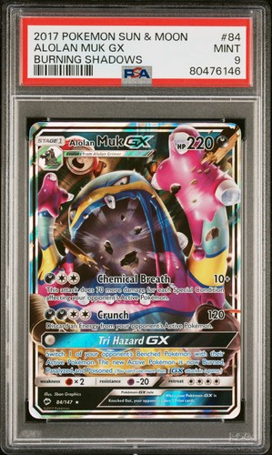 Alolan Muk-GX graded PSA 9 for sale on eBay