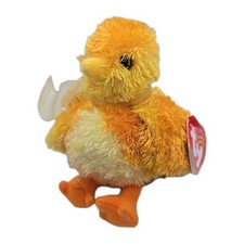 Ty Beanie Baby "Chickie" 2001 retirado naranja Pascua Chick BB7