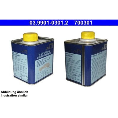 Bremsflüssigkeit DOT 3 ATE 03.9901-0301.2 blau Brake Fluid blue Dose 0,5 Liter