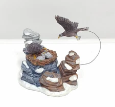 Lemax Enchanted Forest Eagles Feeding Christmas Village Accessory Figurine 33401