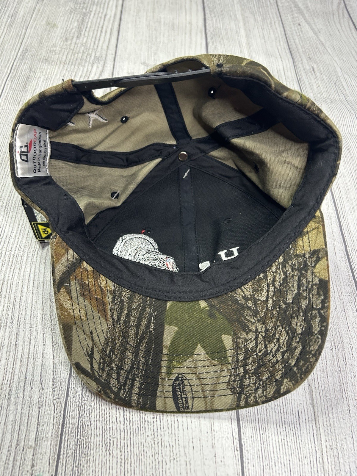 Vintage HS Strut Turkey Calls Hunting Hat Snapback Cap Realtree Camo Outdoor Cap