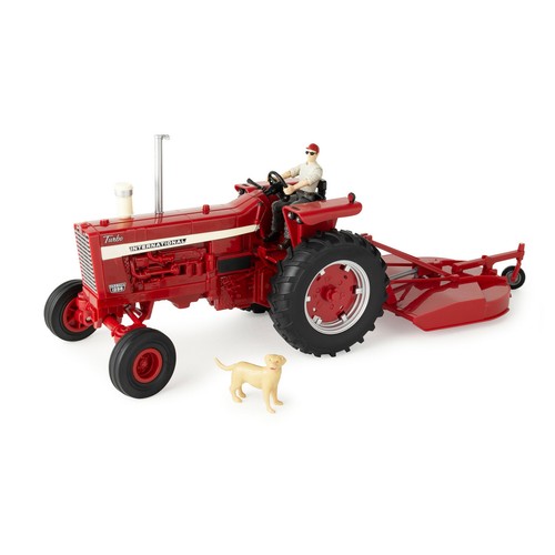 TOMY ERTL 1/16 Big Farm Farmall 1256 Tractor with Mower & Figures 44380