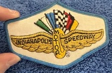 Vintage Indianapolis Motor Speedway Wings & Wheel Logo Patch Indy 500 Racing