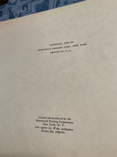 Alice In Wonderland Animated picture book, 1945, loose pages - Bild 4 von 4