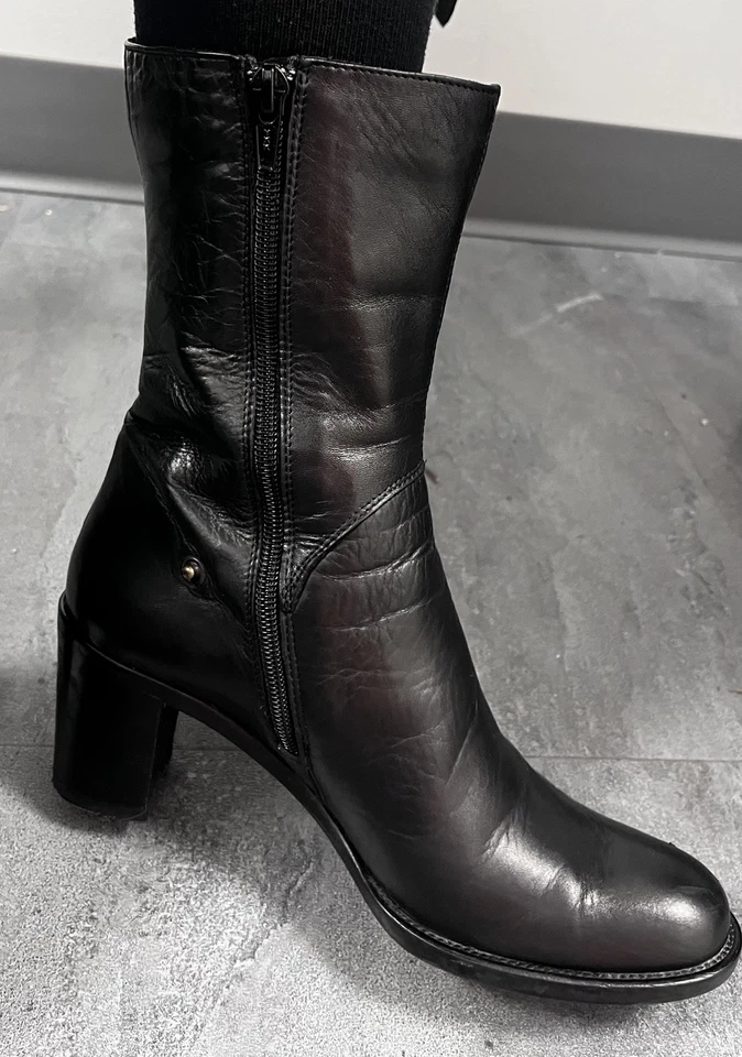 Botas de cuero genuino "Vero Cuoio" hechas en Italia para mujer talla 6,5 EE. UU. 37 euros Foto 2 de 4