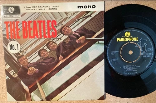 Beatles The Beatles No. 1 NM UK 45 Parlophone 4 song EP + Cover Earlier Pressing