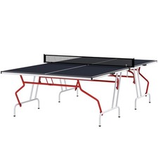 High-Capacity Folding Ping Pong Table 110lb Support 107.9x60x29.9 in Gray