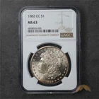 1882-CC Morgan Silver Dollar $1 - NGC MS63 - Carson City