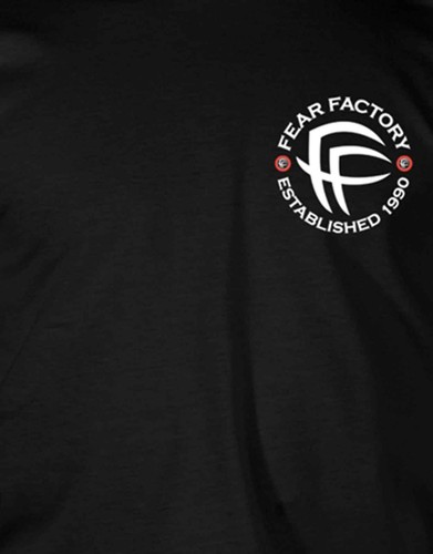 Camiseta Fear Factory 30 Years Of Fear Band Logo nueva oficial para hombre negra - Imagen 3 de 4