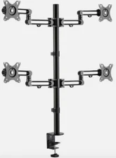 NEW Tripp Lite Quad-Monitor Flex-Arm 13" - 27" Display Desk Clamp Computer Stand