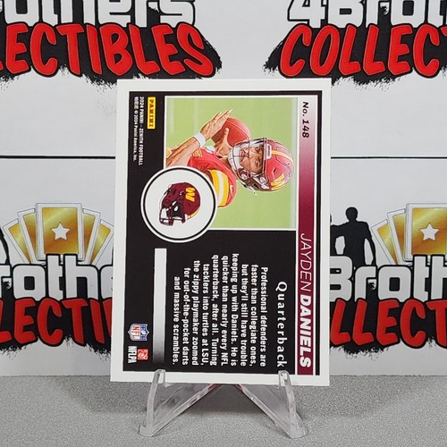 2024 Zenith Football JAYDEN DANIELS No Huddle Red Parallel RC #148 - Picture 2 of 2