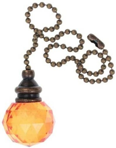 Traditional Crystal Style Designer Bathroom Light Pull Chain For Light Switch - Picture 9 of 20