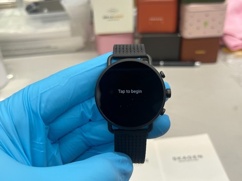 SKAGEN SKT5305 GEN 6 FALSTER MIDNIGHT BLACK STAINLESS STEEL MESH SMARTWATCH - Zdjęcie 2 z 8