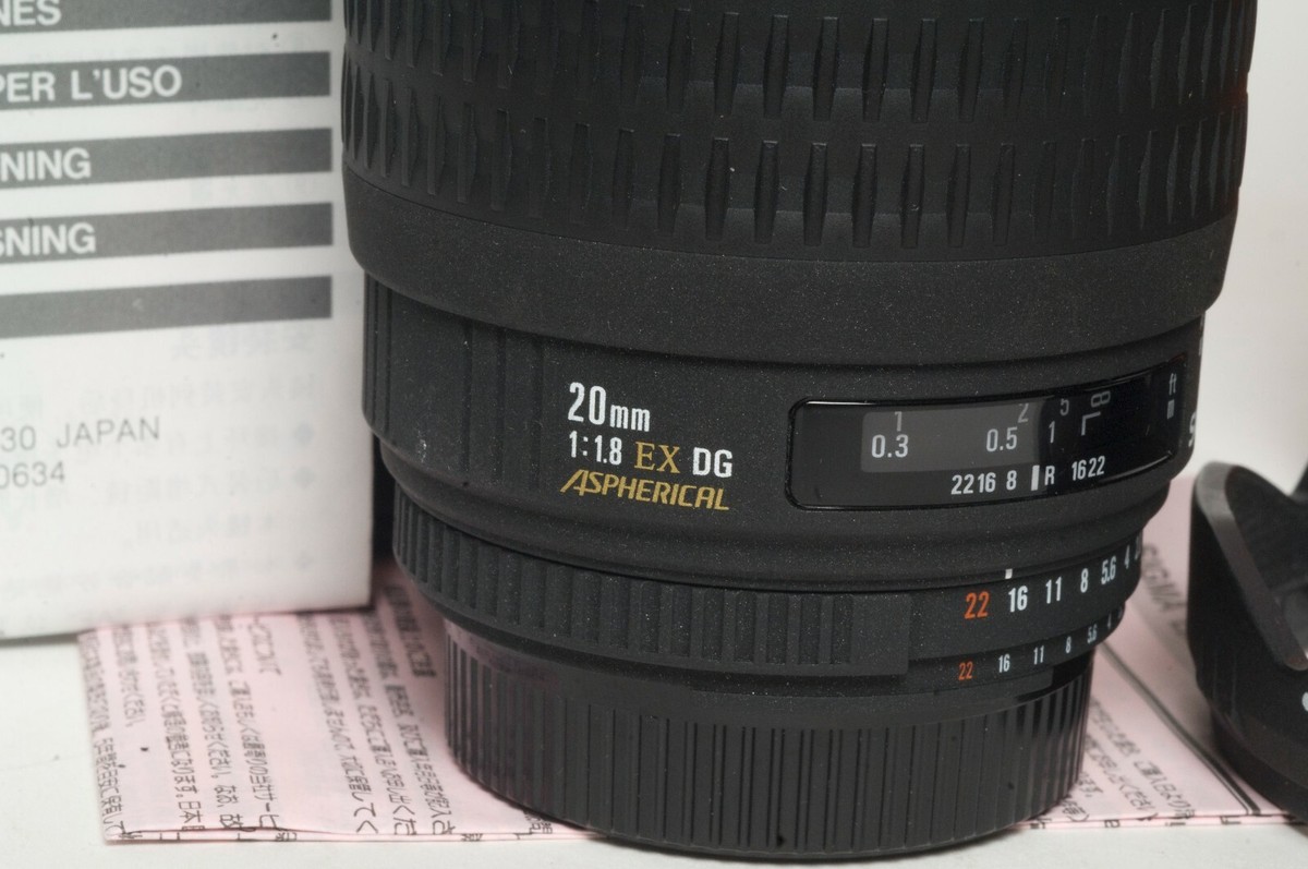 Sigma 20mm f/1.8D EX DG Aspherical Lens for Nikon Sigma 20mm f/1.8D EX DG Aspherical Lens for Nikon