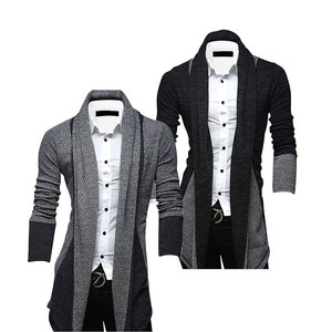 New Fashion Men's Stylish Slim Fit Knit V-Neck Cardigan Long Sweater ...