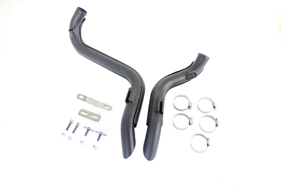 Juego de tubos de arrastre Harley Softail negros protectores térmicos FXST 86-17 V-Twin 30-0021 Y8 Foto 2 de 4