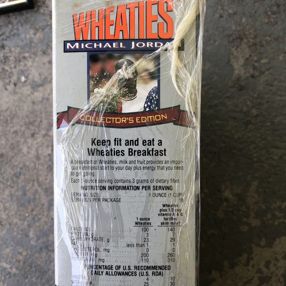 Caja Michael Jordan 1994 sellada edición coleccionista Silver Wheaties Chicago Bulls Foto 4 de 4