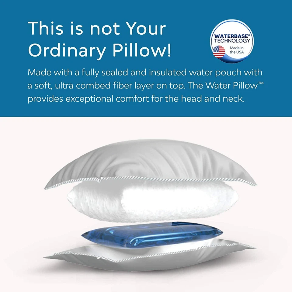 The Water Pillow - first and clinically proven to reduce neck pain improve sleep - Image 3 of 4