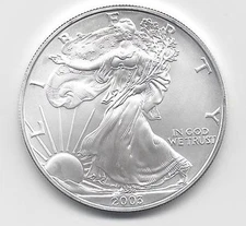 2003 - 1 oz American Silver Eagle Coin - One Troy oz .999 Bullion