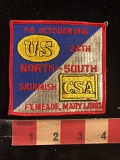 Vtg 1961 US VS CSA NORTH SOUTH CIVIL WAR SKIRMISH FORT MEADE Maryland Patch 99N4
