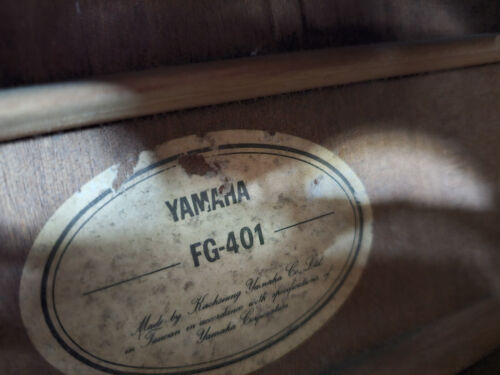 Vintage Late 90s Yamaha FG401 Acoustic Guitar Great Condition - Picture 8 of 14