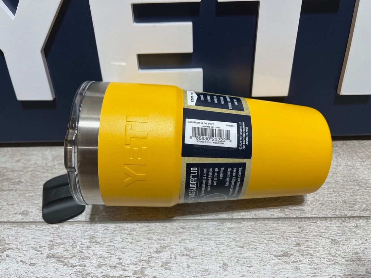 Buy YETI Rambler 16oz pint/20oz Stackable CupALPINE YELLOWw