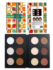 BR Beauty Revolution Make Up Blush Bronze Highlight Contour Powder Palette