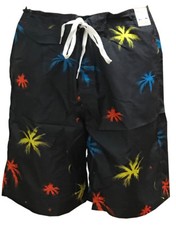 Mens Hawaii Swimming Shorts Board Surf Shorts Sports Swim Trunks PT006 Black L