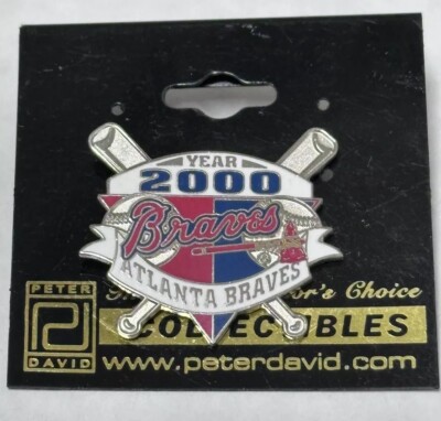 Atlanta Braves Pin Vintage Baseball  Lapel Pin 2000 Bats