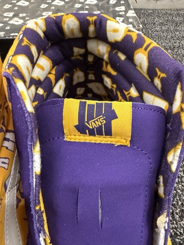 Vintage 2007 Vans X Undefeated Sk8 Hi U-Man LA Lakers UNDFTD US Size 13 - Bild 3 von 9