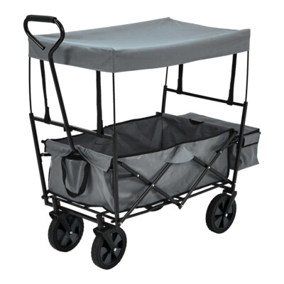 Folding Shopping Cart With Wheels Berry 100KG Garden Trolley