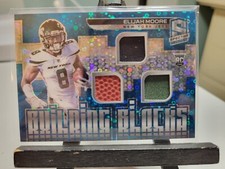 Elijah Moore Rookie Building Blocks Neon Blue 22/60 2021 Panini Spectra Football