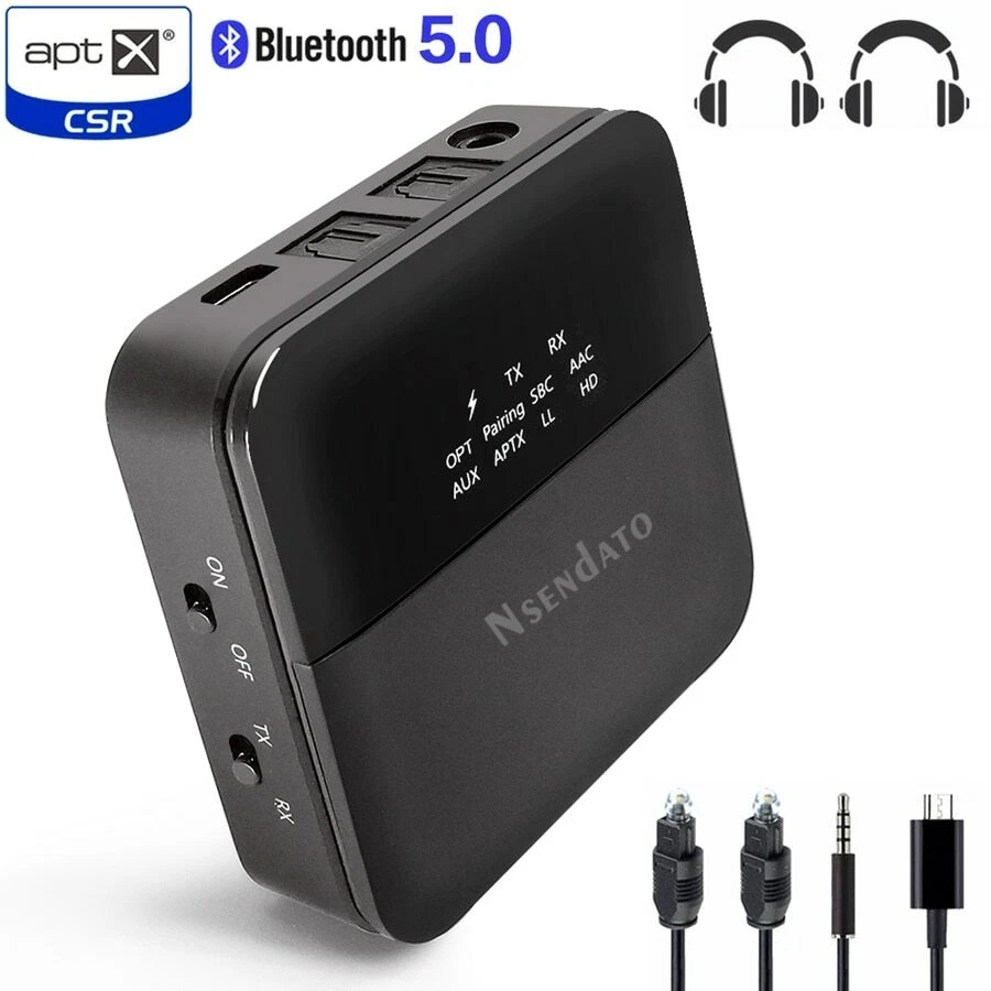 Bluetooth 4.0 Transmitter Audio Wireless Adapter Jack 3.5 Stereo E