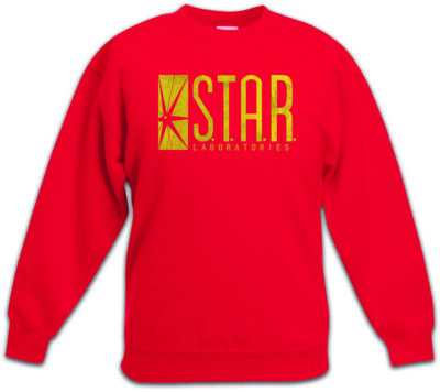 S.T.A.R. LABORATORIES LOGO Kinder Pullover Roter Sign Blitz The Flash Firma