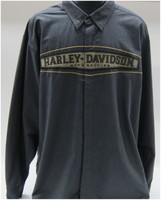 Harley-davidson Men's 5xxxxx Wrinkle Resistant Long Sleeve Shirt Dark Grey Harley-davidson Men's 5xxxxx Wrinkle Resistant Long Sleeve Shirt Dark Grey