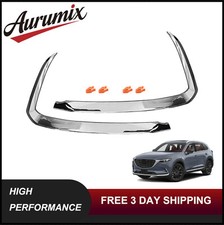 Bumper Trim Set Front Driver Passenger Side Chrome For 2016-2022 Mazda Cx-9