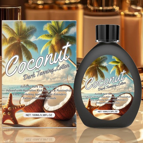 Tanning Lotion Dark Tanner Oil Accelerator 100ml Dark Hydrating Sunless - Picture 4 of 10