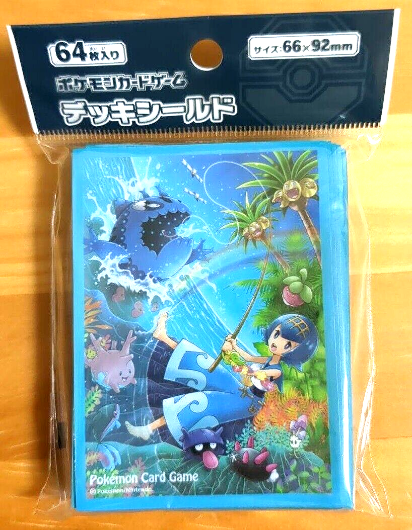 Pokemon Official Card Deck Shield Lana & Wishiwashi 64 Sleeves