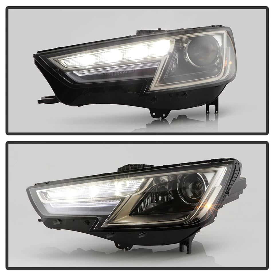 Faro proyector HID xenón LED DRL lado del conductor izquierdo apto para Audi A4 2017-2019 Foto 2 de 4