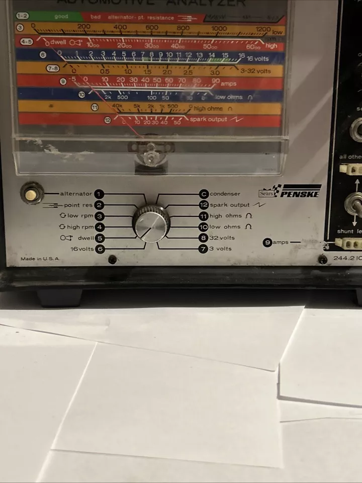 Analizador automático vintage Sears Penske / manual. Años 60/70 + ¡ENVÍO GRATUITO!!!! Foto 4 de 4