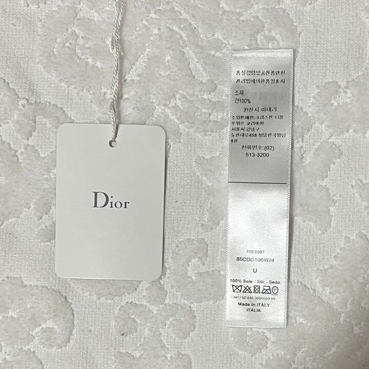 Christian Dior Mitzah Scarf Trotter Pattern Navy Reversible