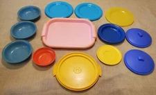 Vintage Fisher Price Fun with Food Tupperware Toys Dishes and other Mixed Brands
