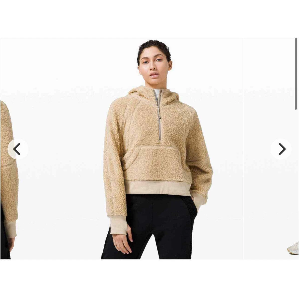 Lululemon Scuba Oversized Sherpa 1/2 Zip size M/L | eBay