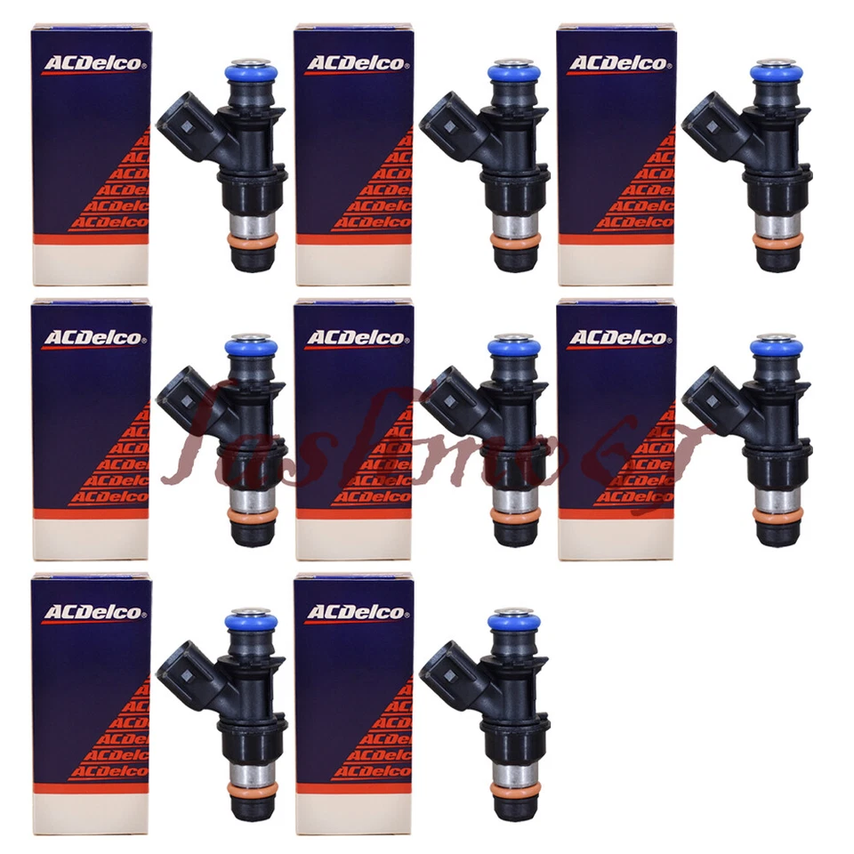 8x Inyectores de combustible EV6 OEM para Chevy GMC Hummer 2004-2009 5,3/6,0/6,2 L 12580681 Foto 3 de 4