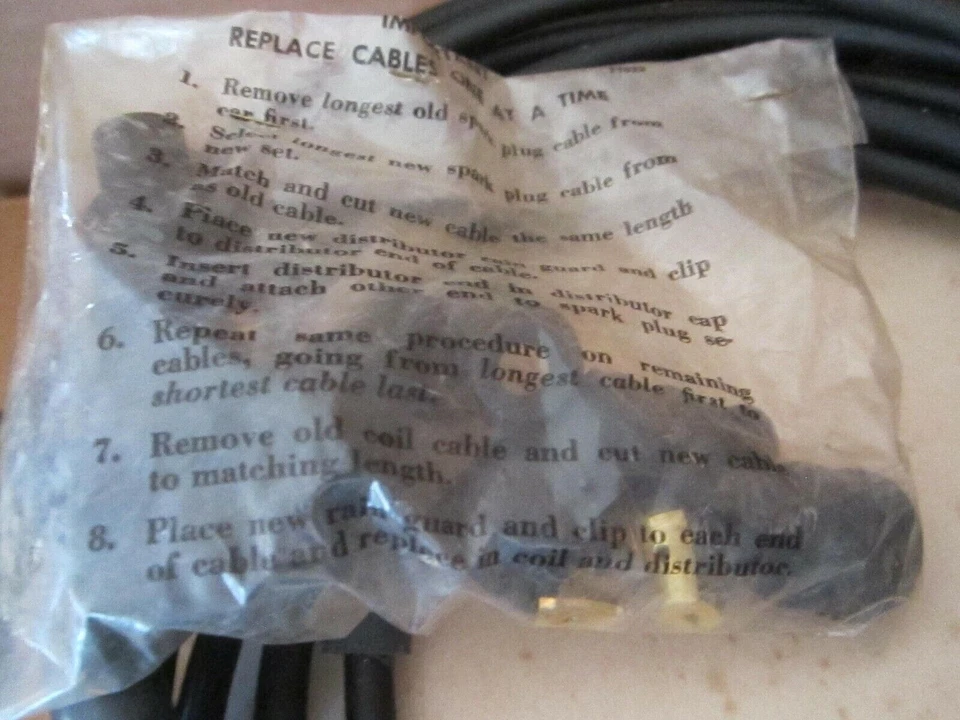 Ford Zephyr 1948-1960, Valiant Austin-Healey Nash Hudson 6 cilindros cables de bujía Foto 4 de 4