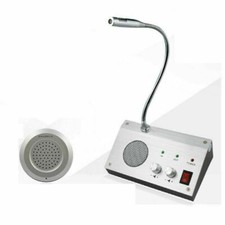 Dual Way Audio Window Glass Counter Intercom Speaker Hospital Bank Store Cashier